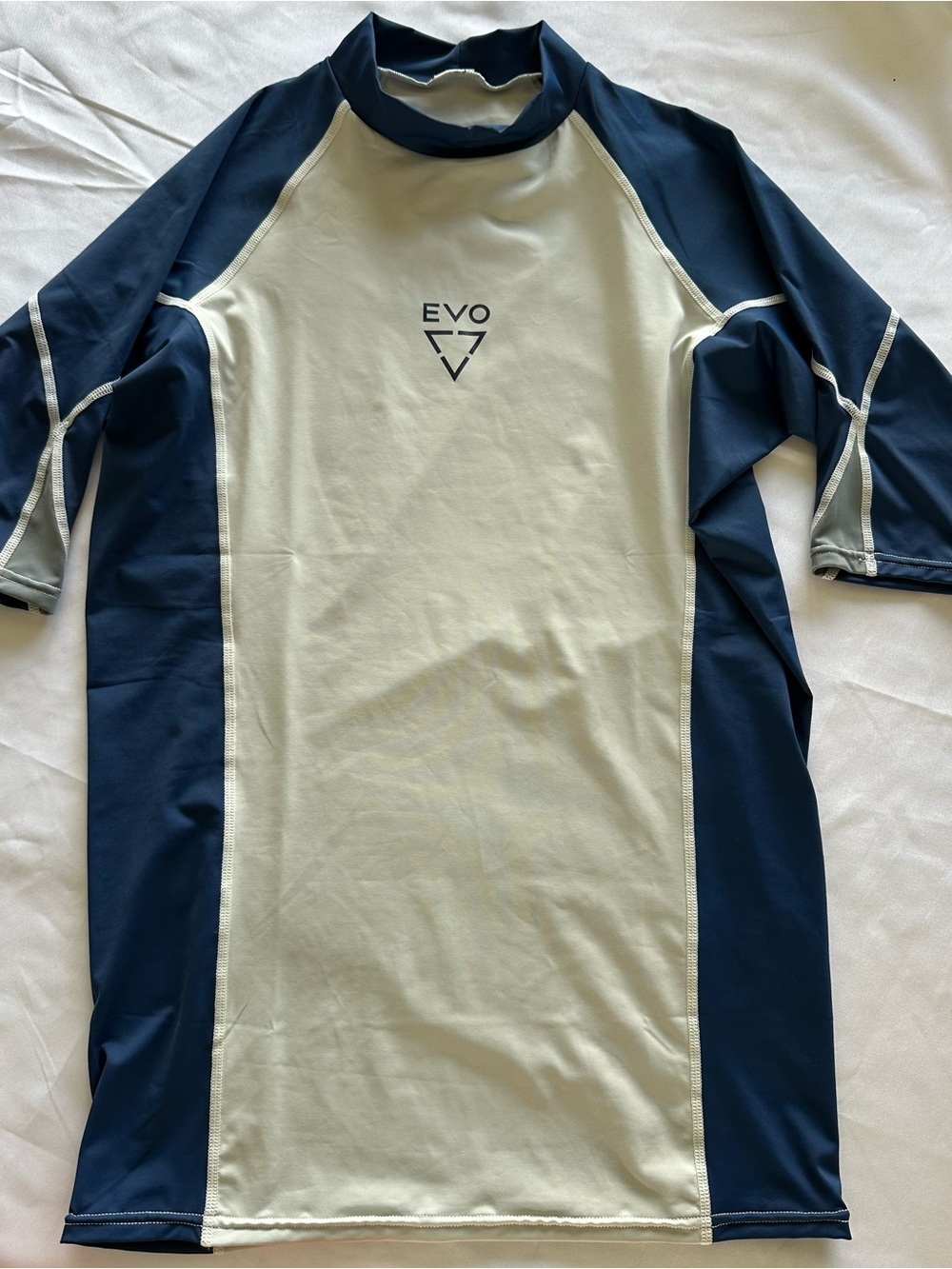 EVO Men’s Navy and Light Gray Swim Rash Guard